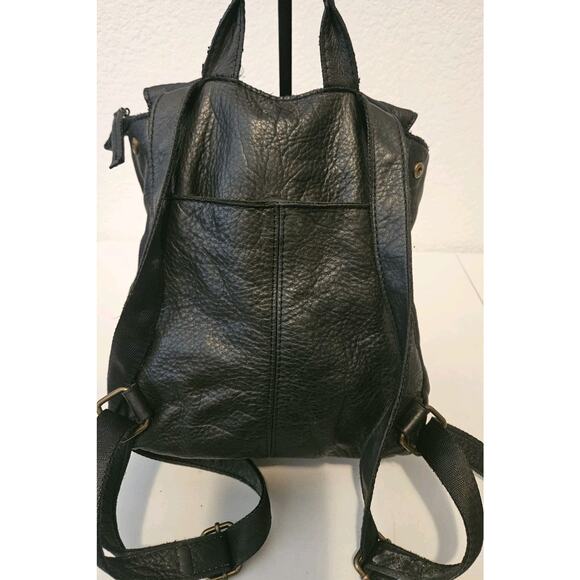American Leather Co. Liberty Backpack Black Soft Leather *read 10x11x4 main image 14